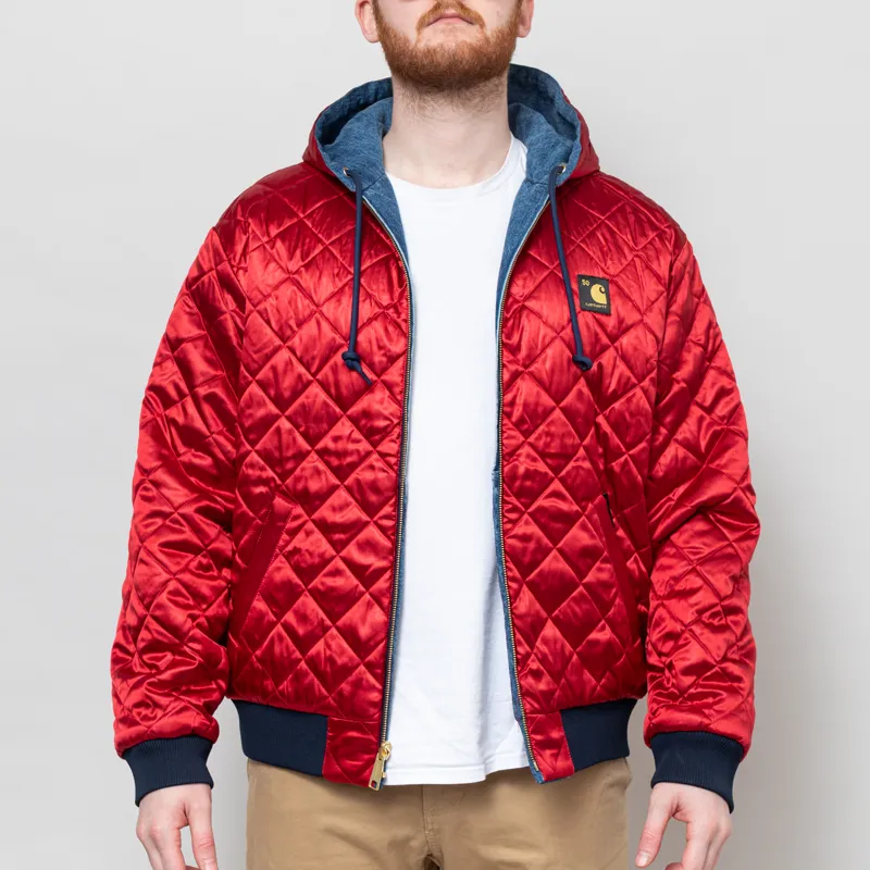 Carhartt WIP OG Active Jacket 50th Anniversary Edition Denim Blue USA Red-2