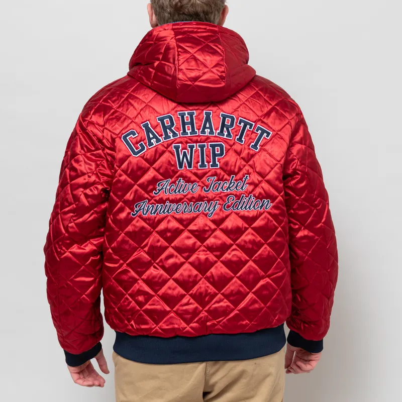 Carhartt WIP OG Active Jacket 50th Anniversary Edition Denim Blue USA Red-8