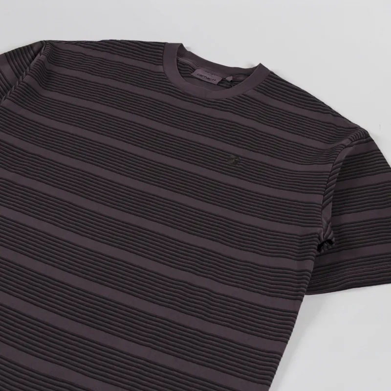 Carhartt WIP Hanson T Shirt Palisander Stripe-1