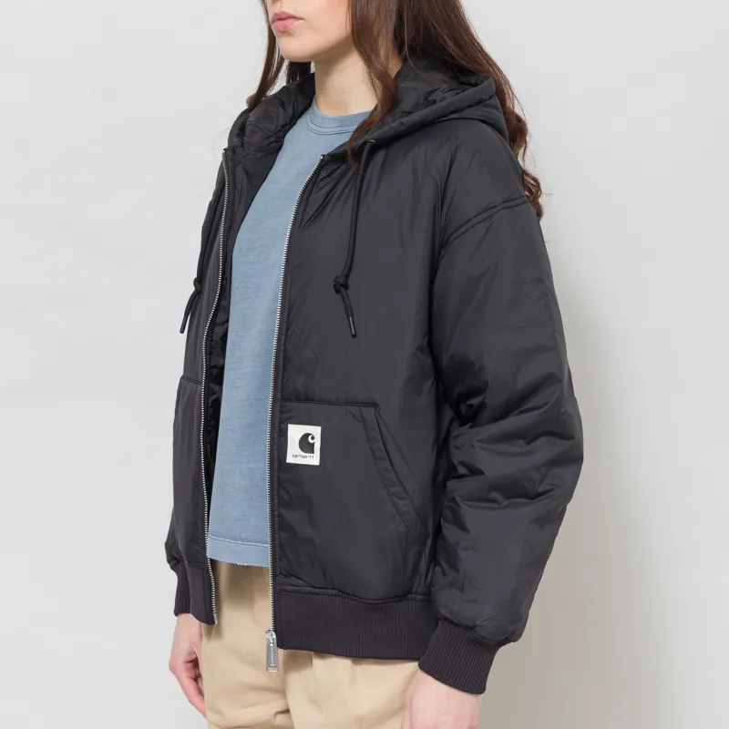 Carhartt WIP Womens Hooded Gadd Jacket Black-2