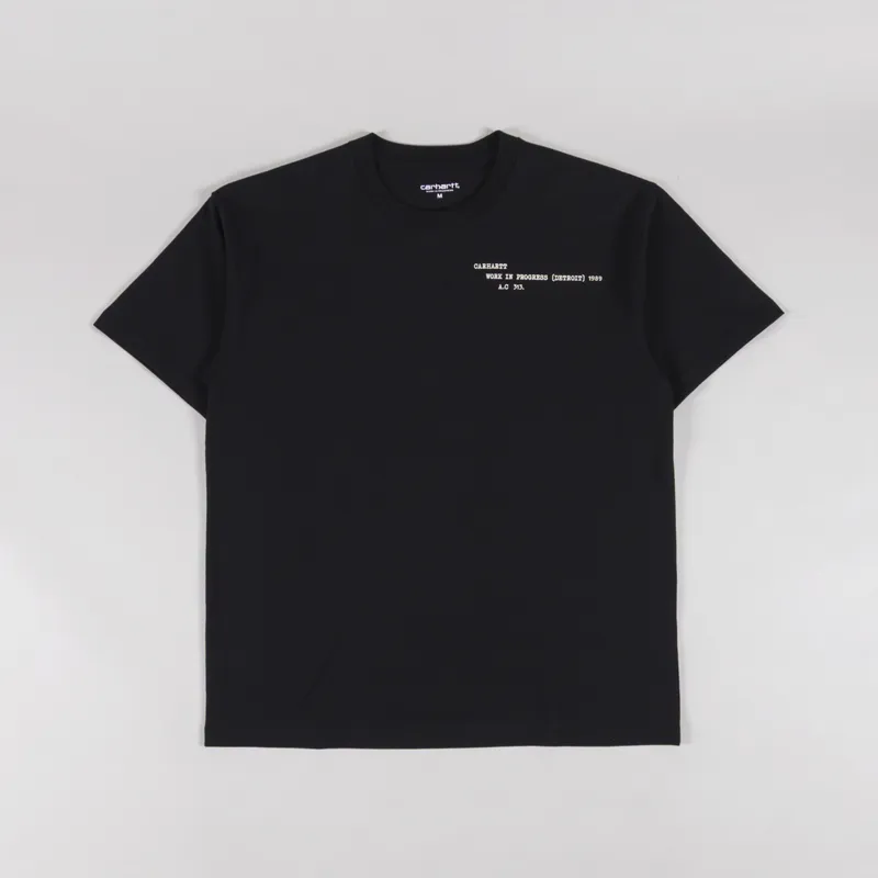 Carhartt WIP Punched T Shirt Black-1