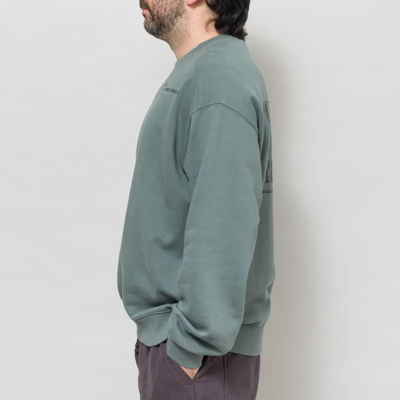 Carhartt WIP Punched Sweatshirt Velvet Green-1