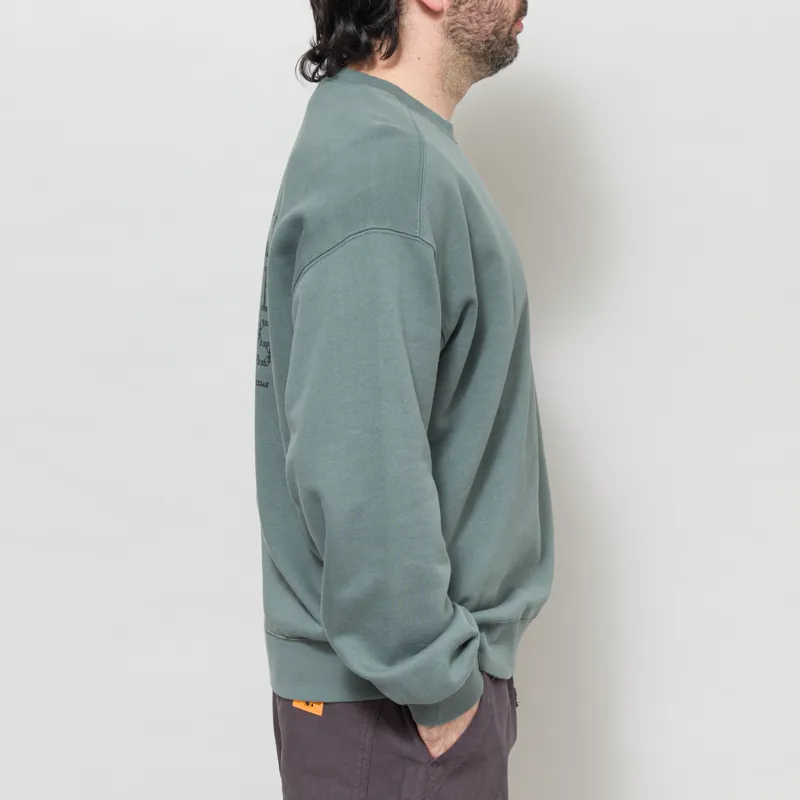 Carhartt WIP Punched Sweatshirt Velvet Green-5