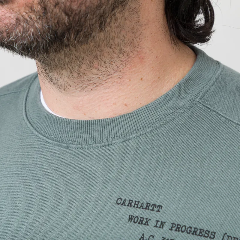 Carhartt WIP Punched Sweatshirt Velvet Green-6