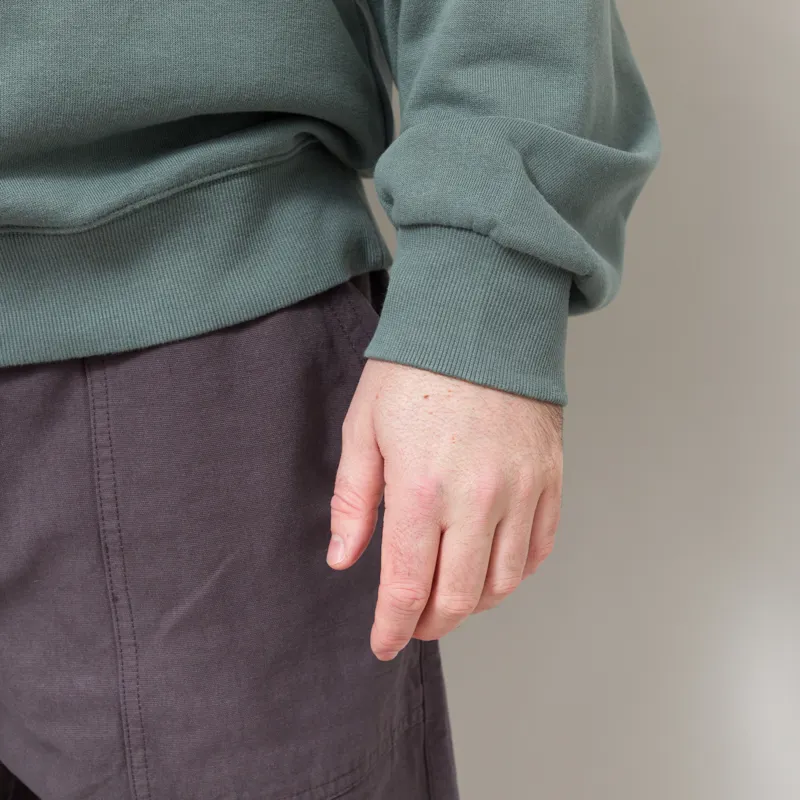 Carhartt WIP Punched Sweatshirt Velvet Green-9