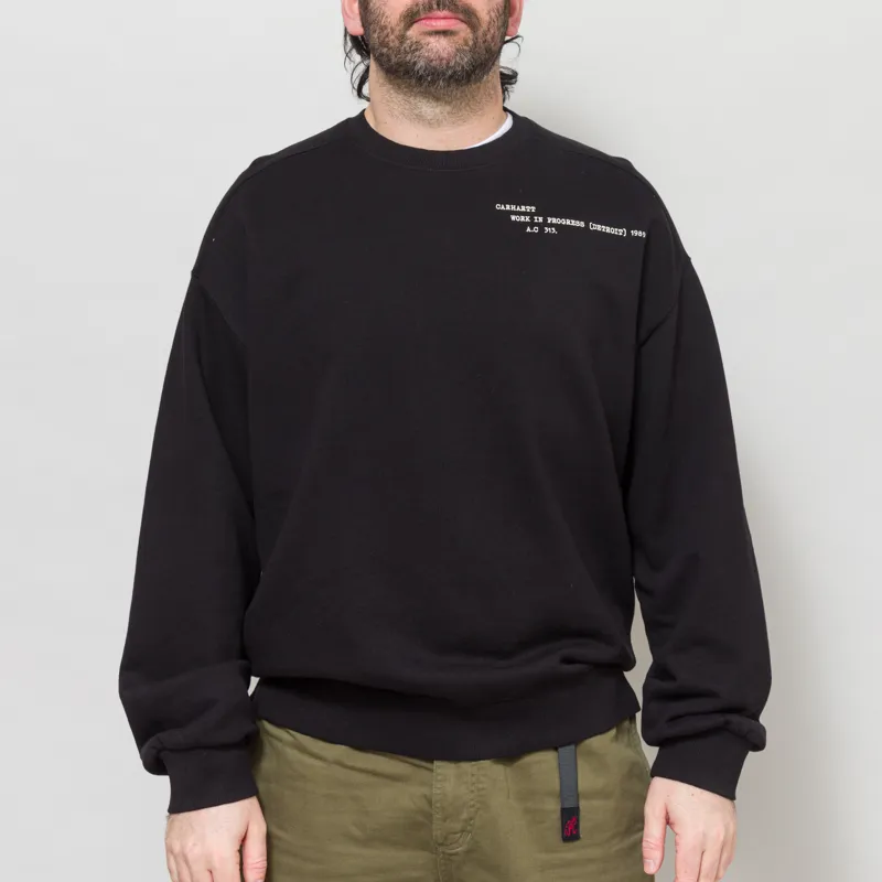 Carhartt WIP Punched Sweatshirt Black-3