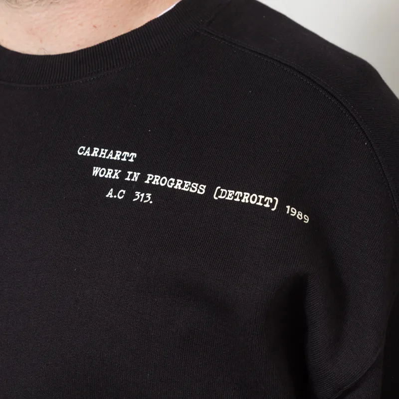 Carhartt WIP Punched Sweatshirt Black-5