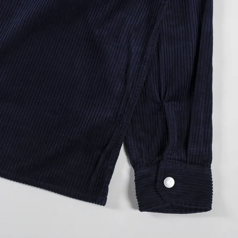 Carhartt WIP Reynold Shirt Jac Dark Navy Rinsed-9