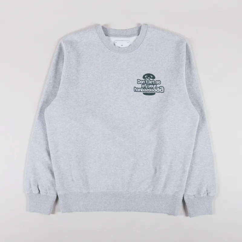 Edwin Tanuki Sweat Grey Marl-1