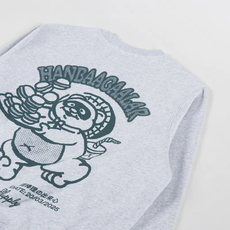 Edwin Tanuki Sweat Grey Marl-2