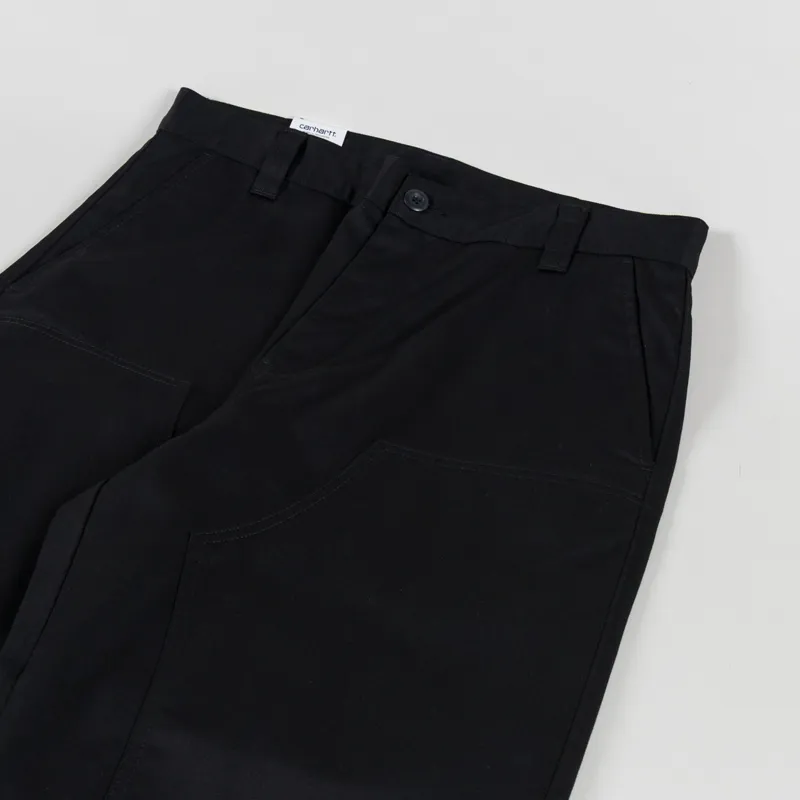 Carhartt WIP Brady Double Knee Chino Pant Black Rinsed-6