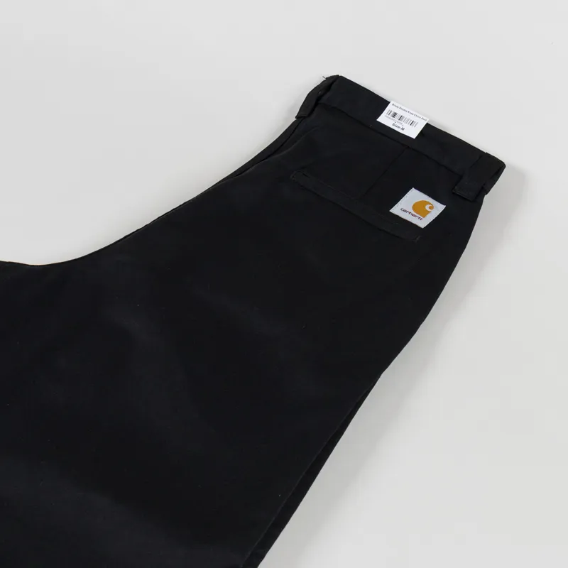 Carhartt WIP Brady Double Knee Chino Pant Black Rinsed-3