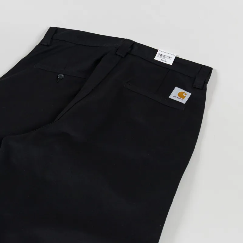 Carhartt WIP Brady Double Knee Chino Pant Black Rinsed-5