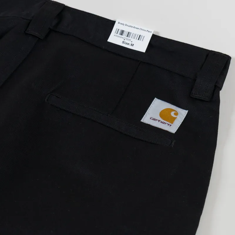 Carhartt WIP Brady Double Knee Chino Pant Black Rinsed-7