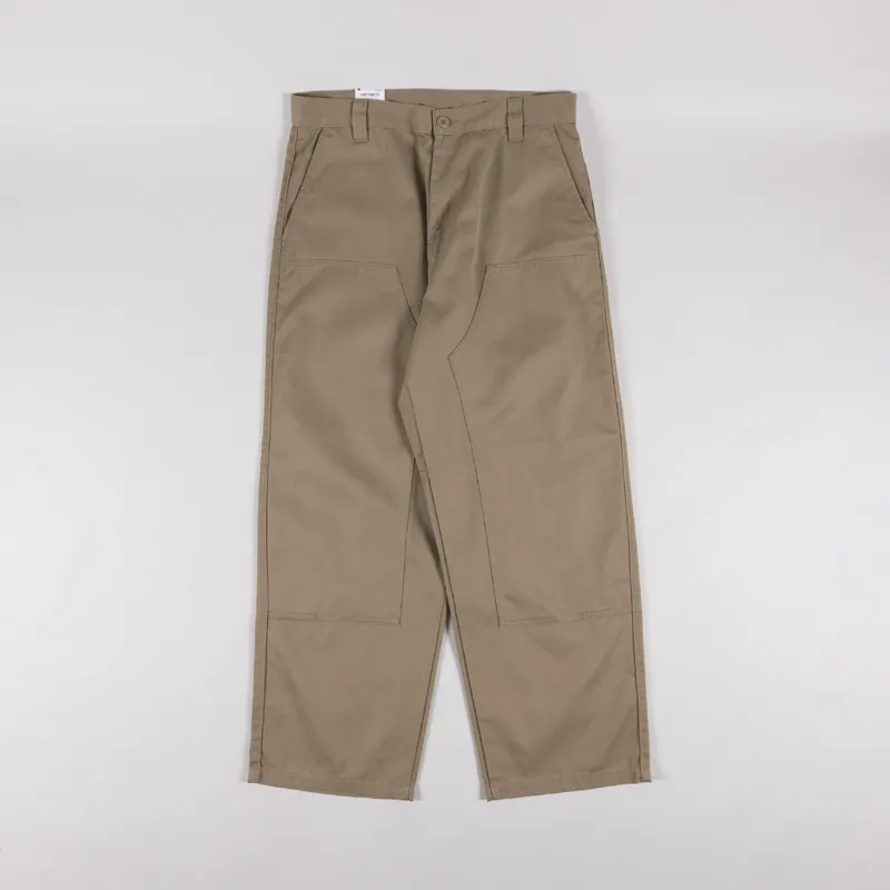 Carhartt WIP Brady Double Knee Chino Pant Leather Rinsed-1