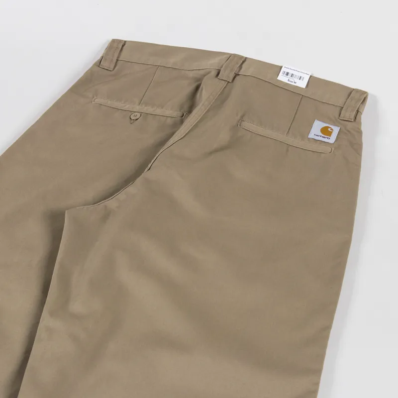 Carhartt WIP Brady Double Knee Chino Pant Leather Rinsed-4
