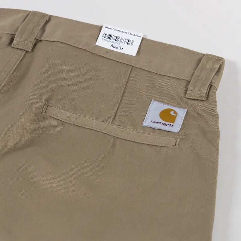 Carhartt WIP Brady Double Knee Chino Pant Leather Rinsed-7