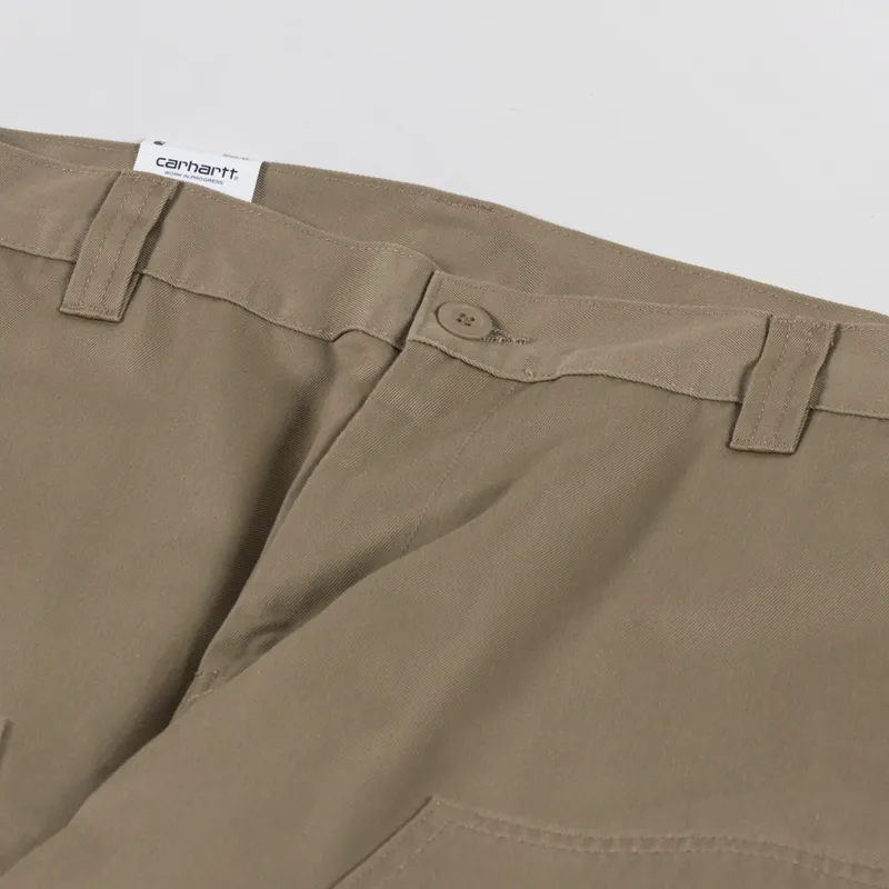 Carhartt WIP Brady Double Knee Chino Pant Leather Rinsed-8