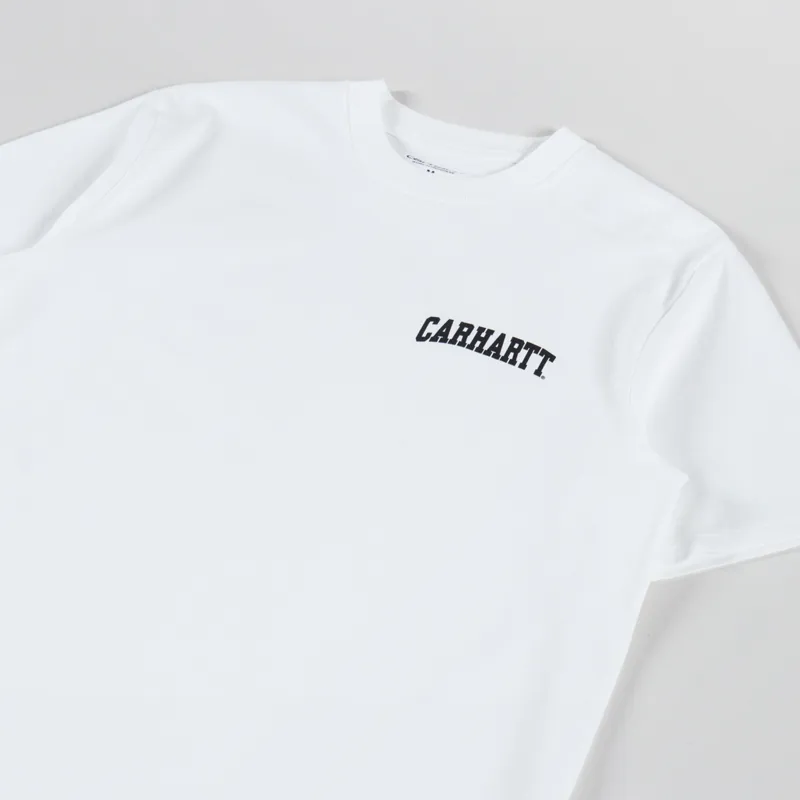 Carhartt WIP University Script T Shirt White Black-1