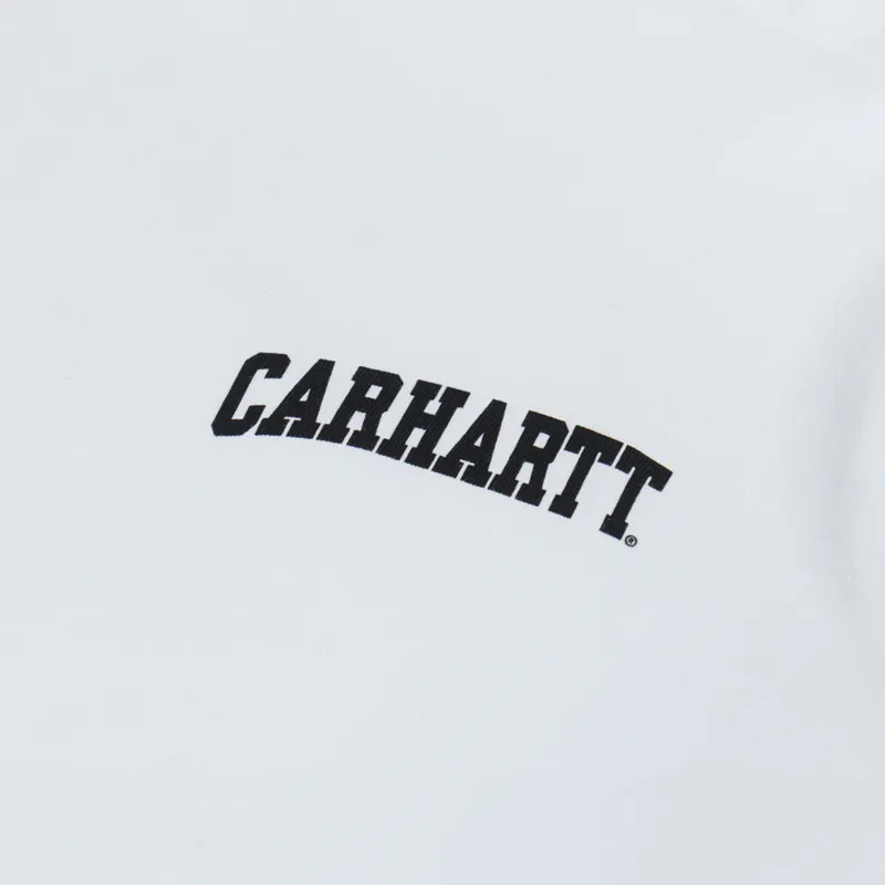 Carhartt WIP University Script T Shirt White Black-3