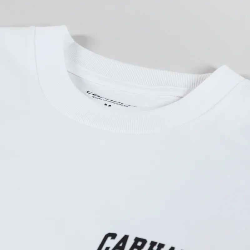 Carhartt WIP University Script T Shirt White Black-2
