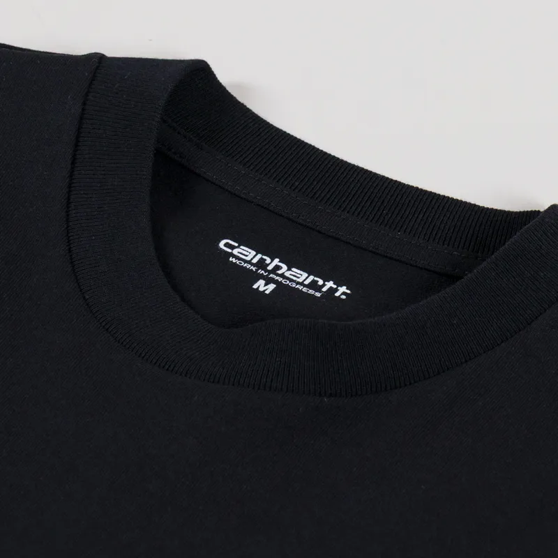 Carhartt WIP University Script T Shirt Black White-2