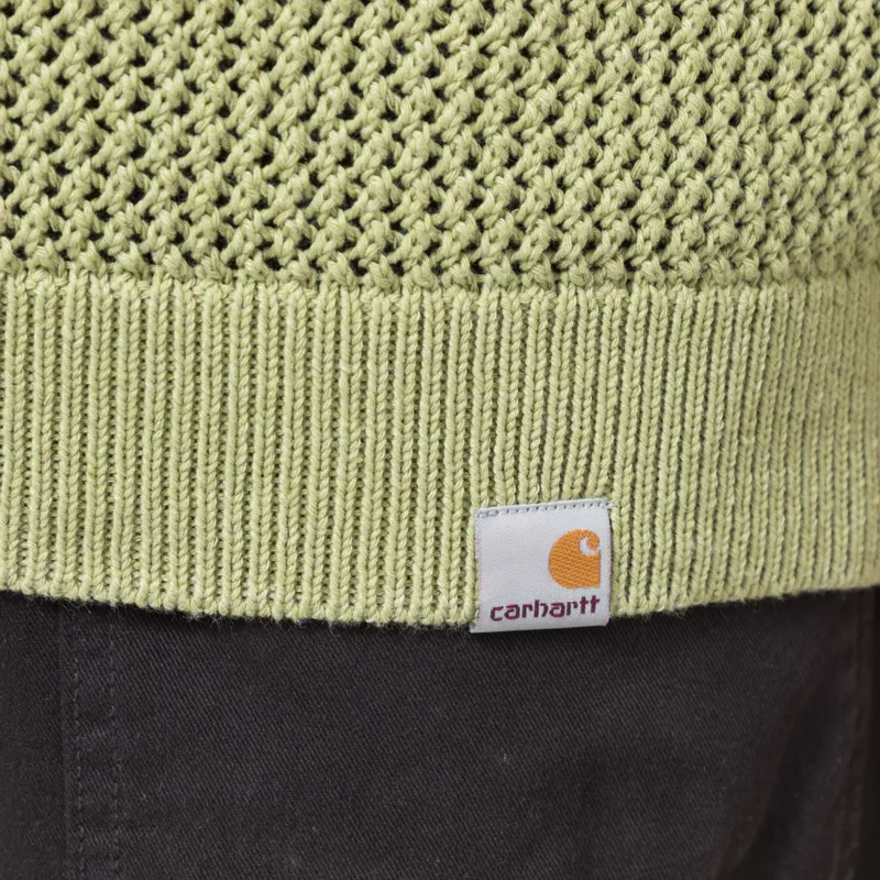 Carhartt WIP Stockton Sweater Gentle Green-5