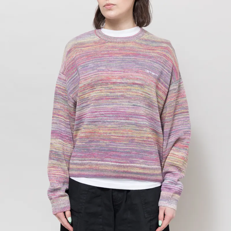 Carhartt WIP Womens Keenan Sweater Gradient Gentle Purple