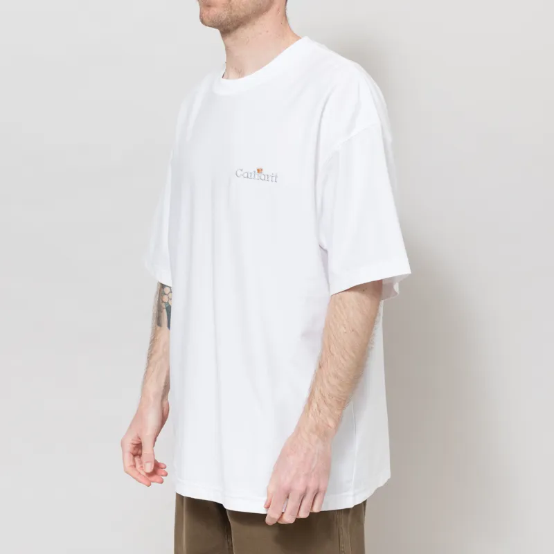 Carhartt WIP Label T Shirt White-1