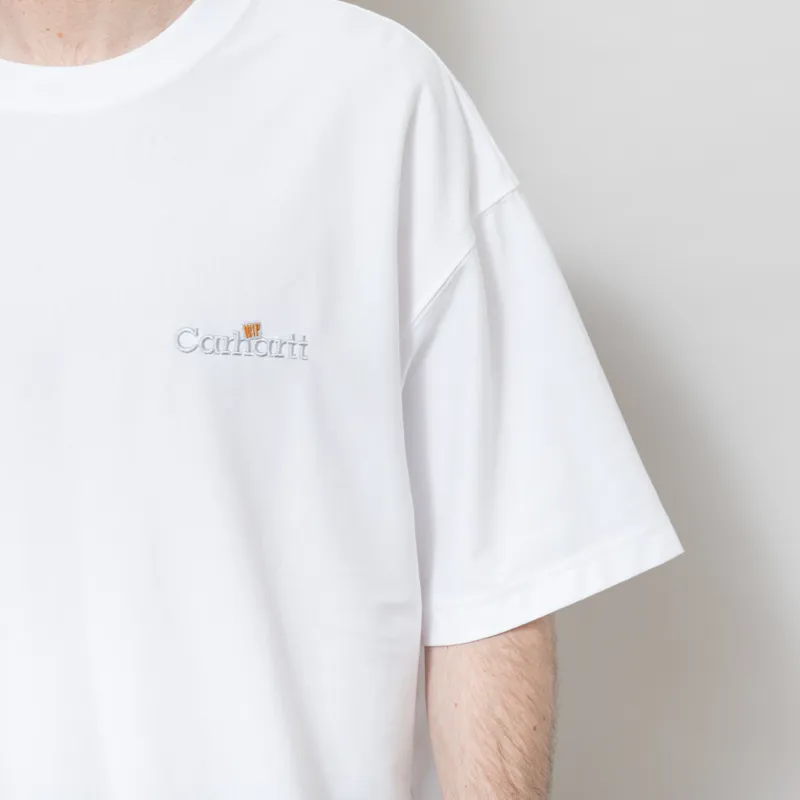 Carhartt WIP Label T Shirt White-6
