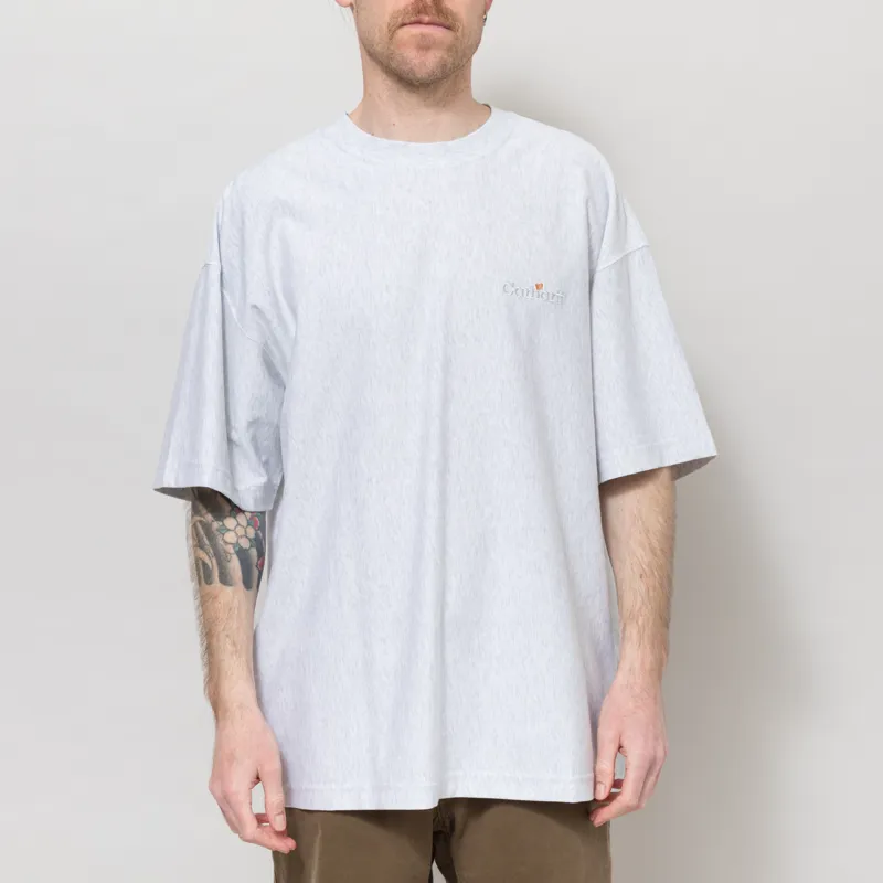Carhartt WIP Label T Shirt Ash Heather