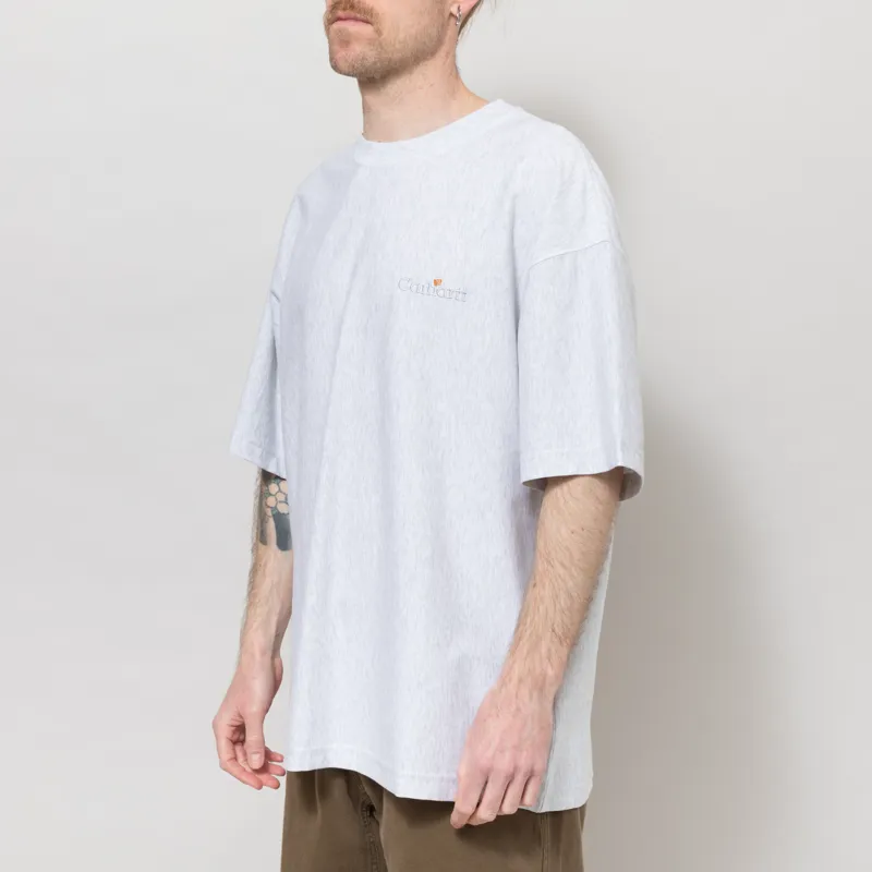 Carhartt WIP Label T Shirt Ash Heather-1
