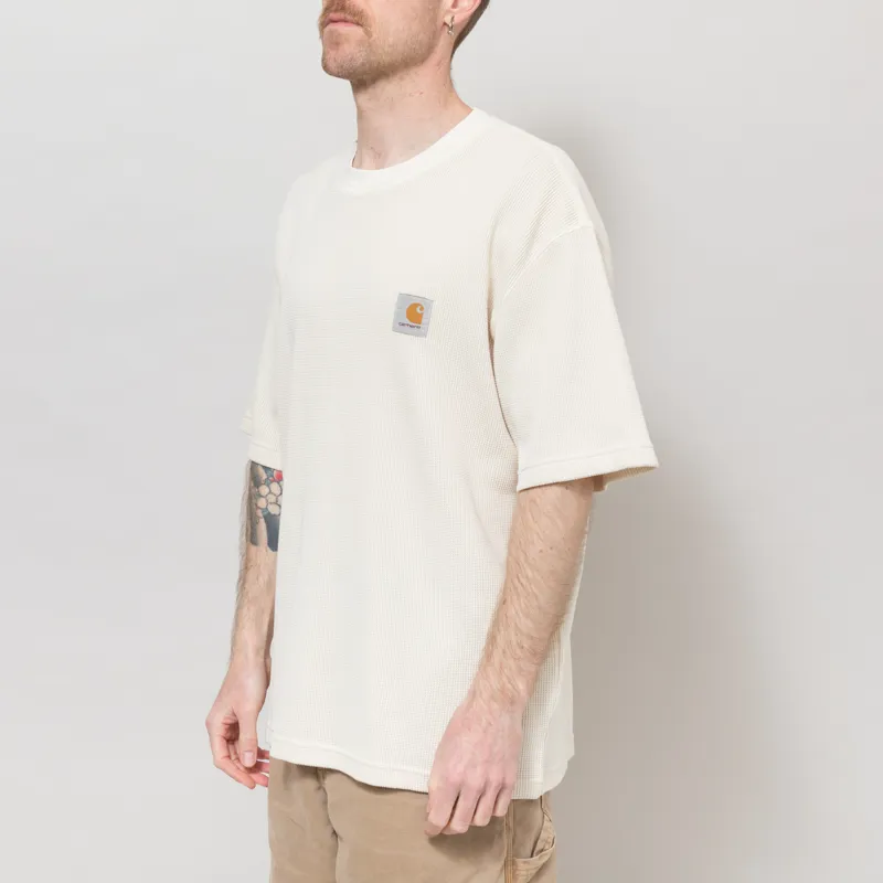 Carhartt WIP Nelson Waffle T Shirt Natural-1