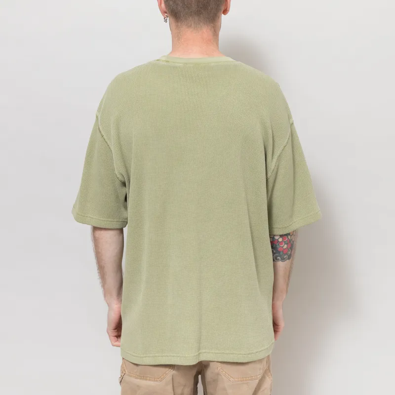 Carhartt WIP Nelson Waffle T Shirt Gentle Green-3