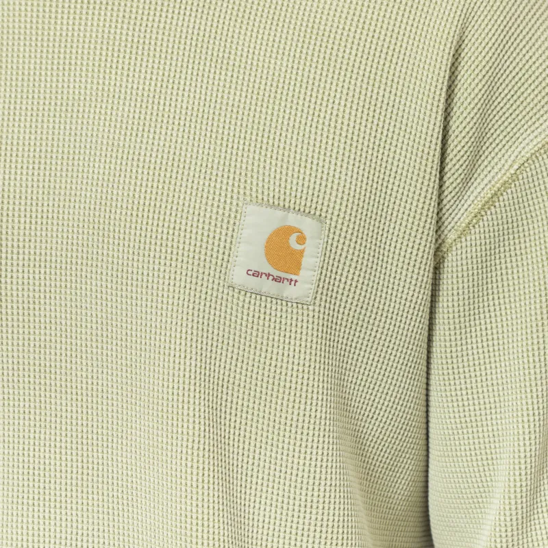Carhartt WIP Nelson Waffle T Shirt Gentle Green-7