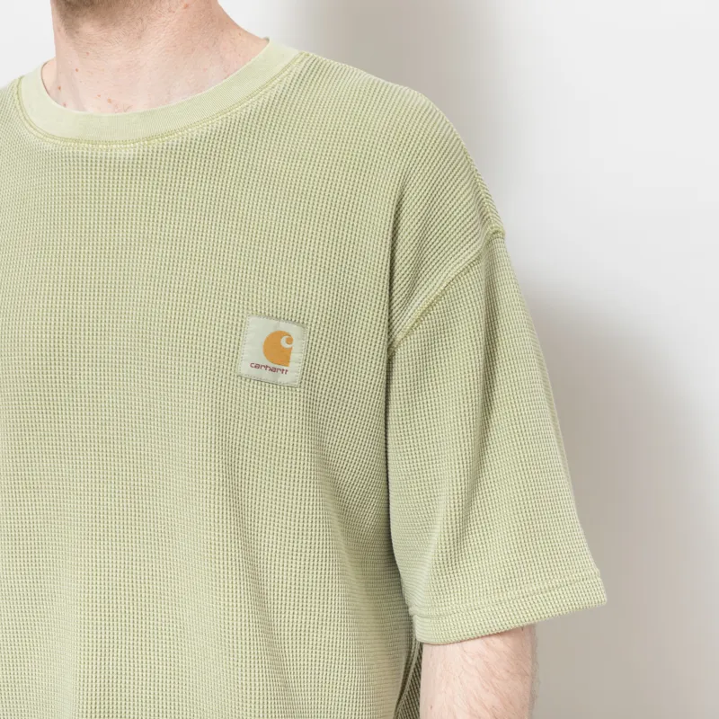 Carhartt WIP Nelson Waffle T Shirt Gentle Green-6