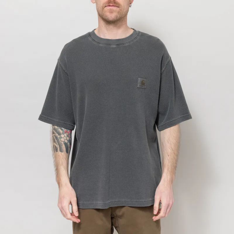 Carhartt WIP Nelson Waffle T Shirt Black