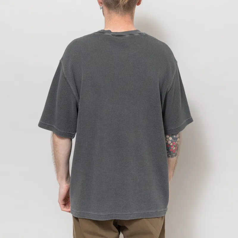 Carhartt WIP Nelson Waffle T Shirt Black-3