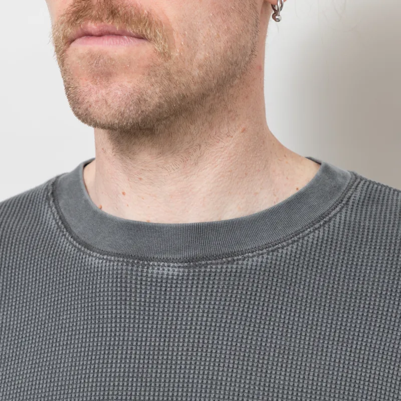 Carhartt WIP Nelson Waffle T Shirt Black-5