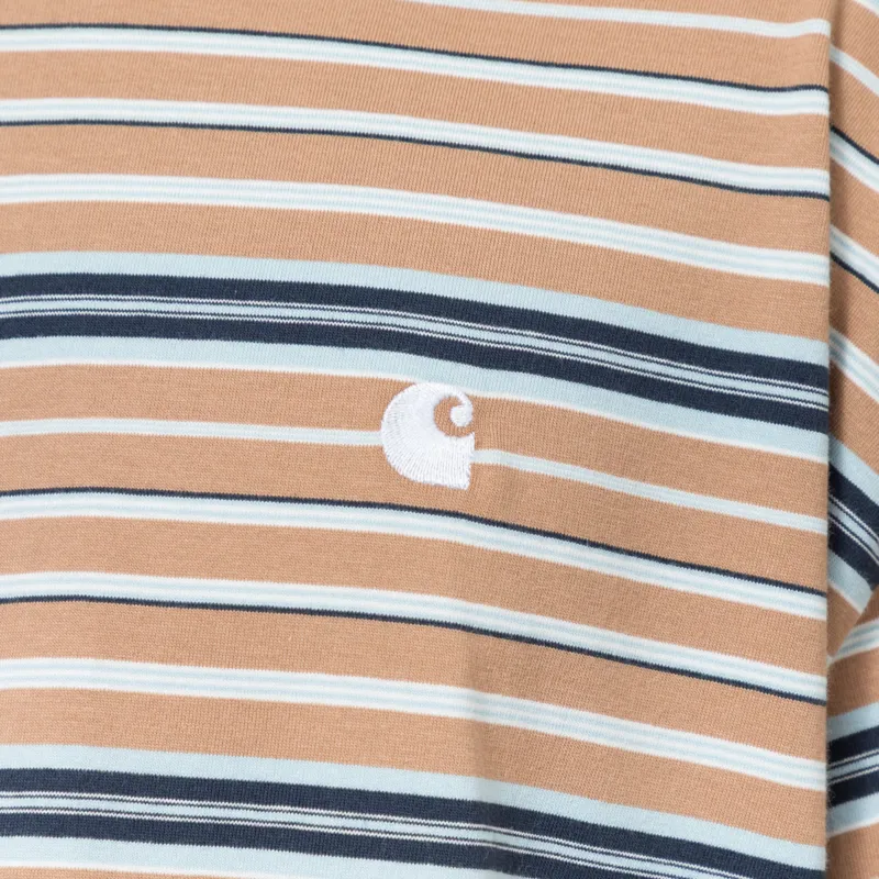 Carhartt WIP Zane T Shirt Striped Peanut-4