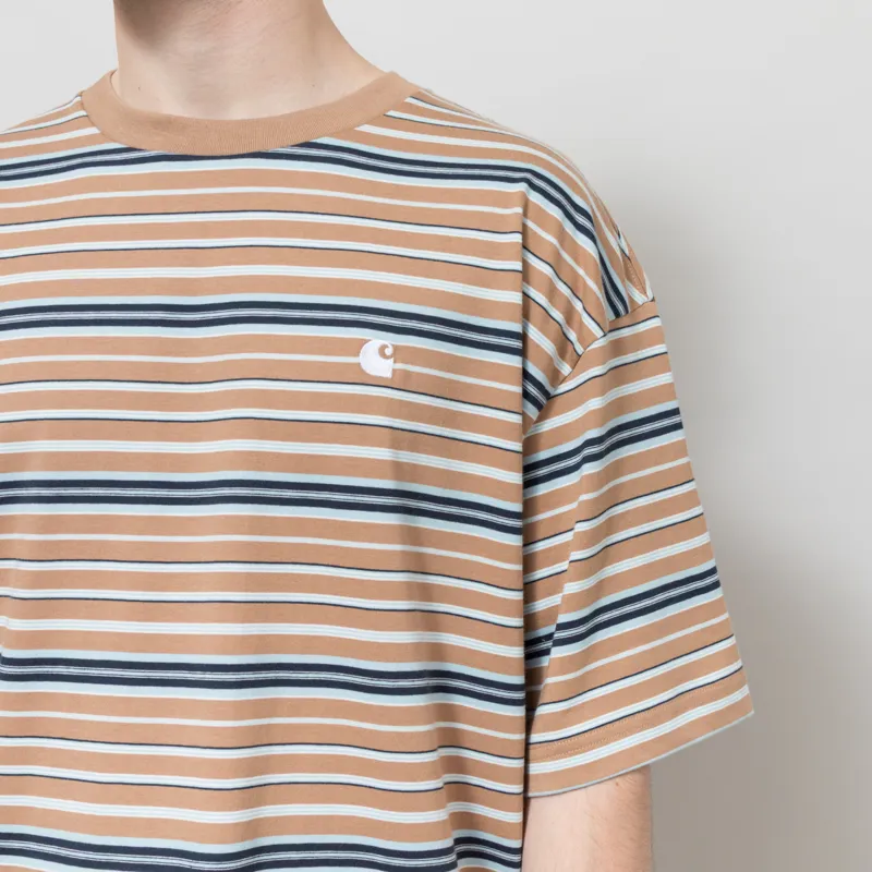 Carhartt WIP Zane T Shirt Striped Peanut-2