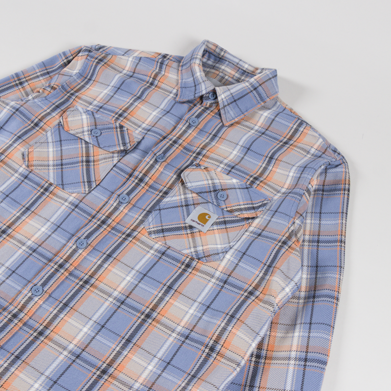 Carhartt WIP Tunick Shirt Check Gentle Blue-2