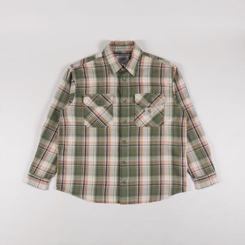 Carhartt WIP Tunick Shirt Check Dollar Green