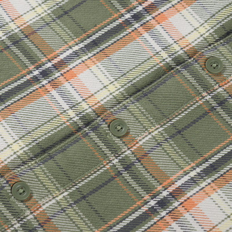 Carhartt WIP Tunick Shirt Check Dollar Green-6