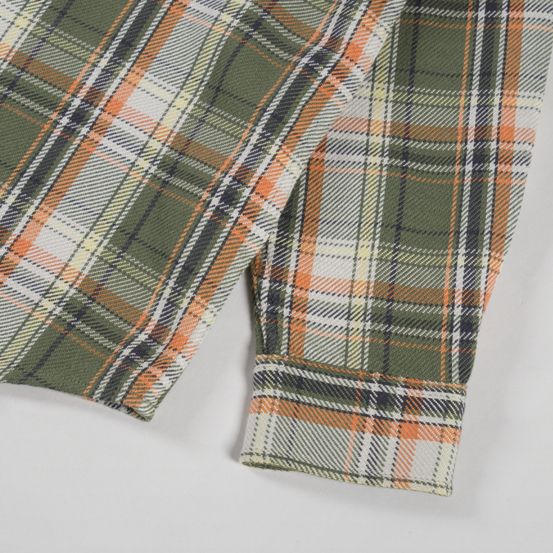 Carhartt WIP Tunick Shirt Check Dollar Green-7