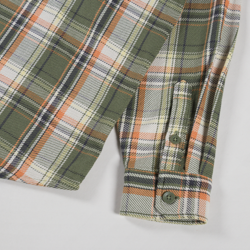 Carhartt WIP Tunick Shirt Check Dollar Green-8