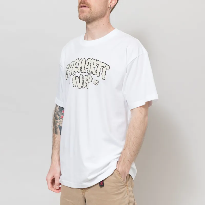 Carhartt WIP Cloud Script T Shirt White-1