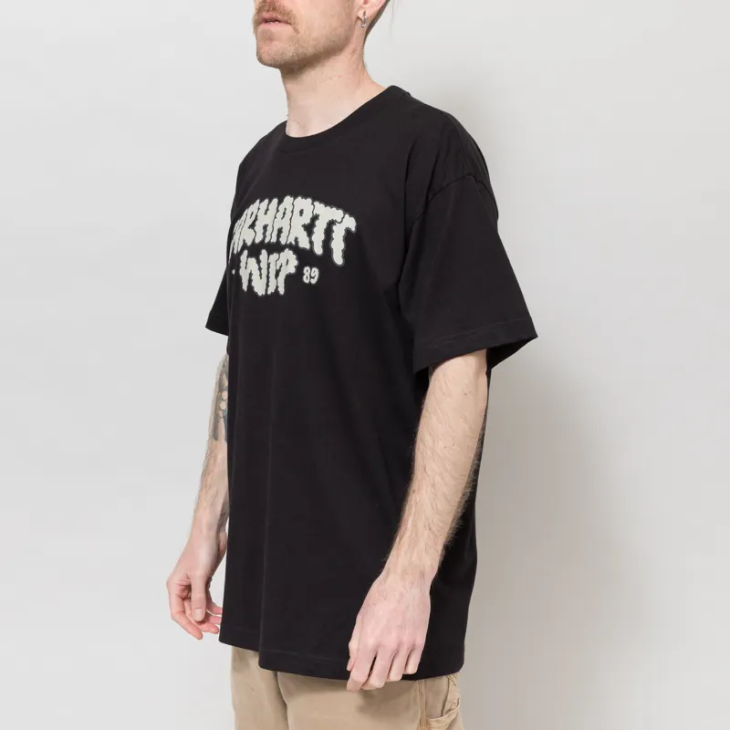 Carhartt WIP Cloud Script T Shirt Black-1