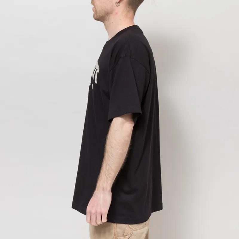 Carhartt WIP Cloud Script T Shirt Black-2