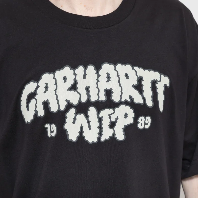 Carhartt WIP Cloud Script T Shirt Black-5